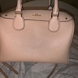 Tan Coach Bag With Matching strap